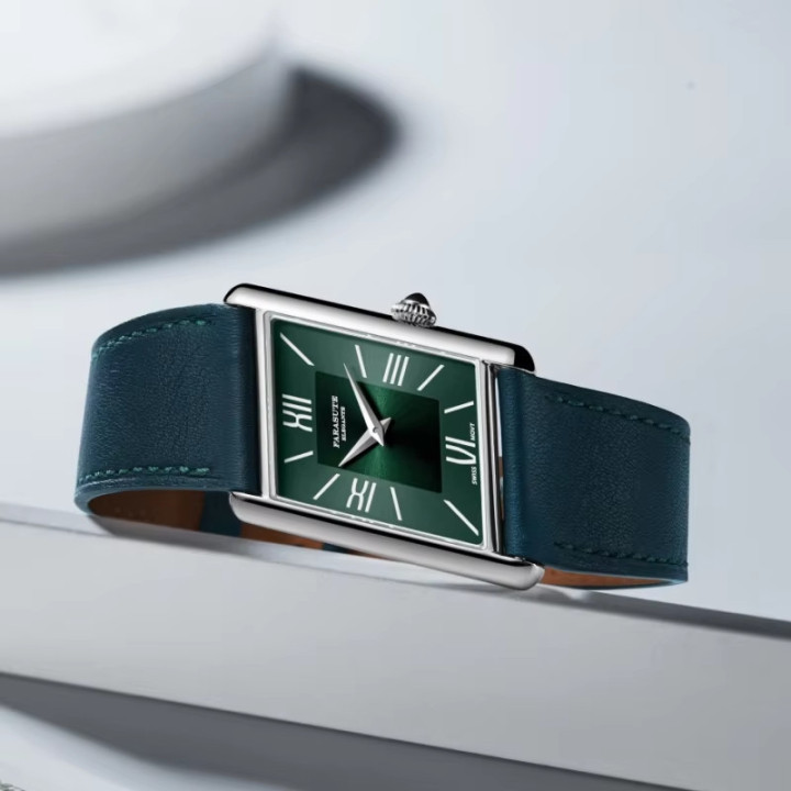 FARASTE 5510B Swiss Quartz Square Watch 27.2mm Sapphire