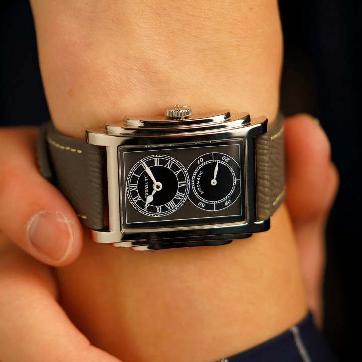 FARASTE 2241A Automatic Watch 31mm Stainless Steel Sapphire Leather Strap